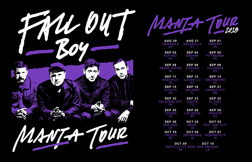 Fall online Out Boy Band Rare Merch Sign Wall Art Poster Collect Mania Experience 2018